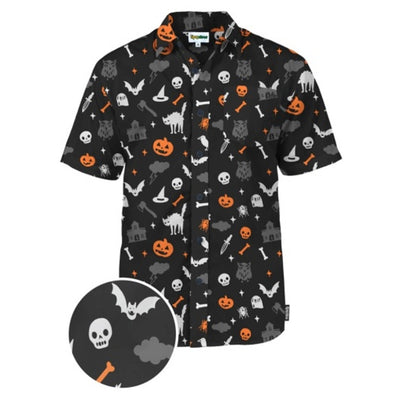 Tipsy Elves - Mens Halloween Night Button Down Shirt