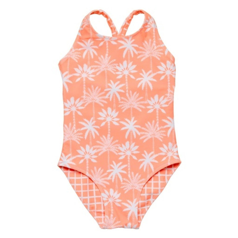 Snapper Rock - Girls Cali Palms Recycled X Back Swimsuit