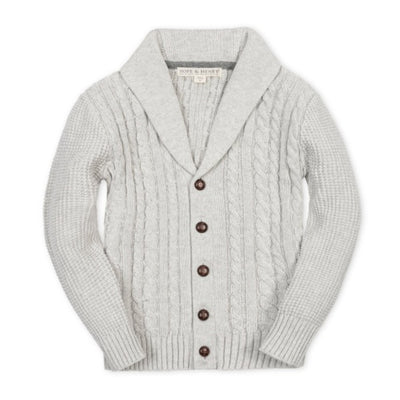 Hope & Henry - Boys Organic Shawl Collar Cardigan