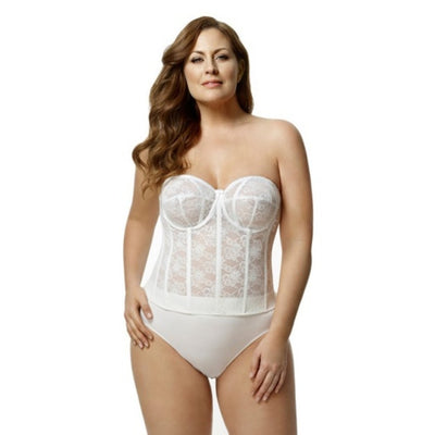 Elila - Womens Lace Strapless Longline