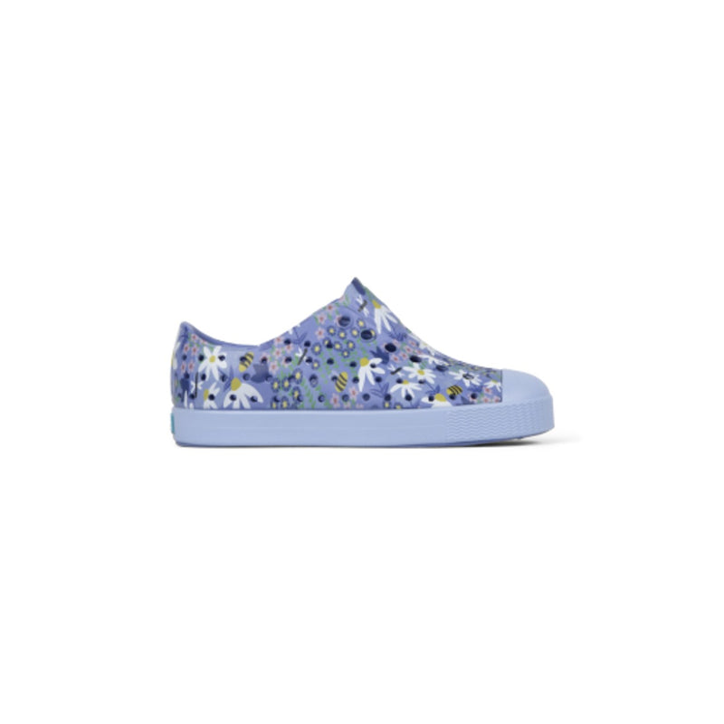Native Shoes - Unisex Jefferson Print Kids - Serene Blue/ Wallpaper Blue/ Bumble Bee Floral