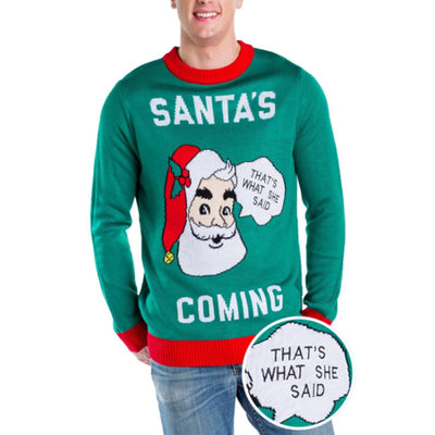 Tipsy Elves - Mens Santa's Coming Sweater