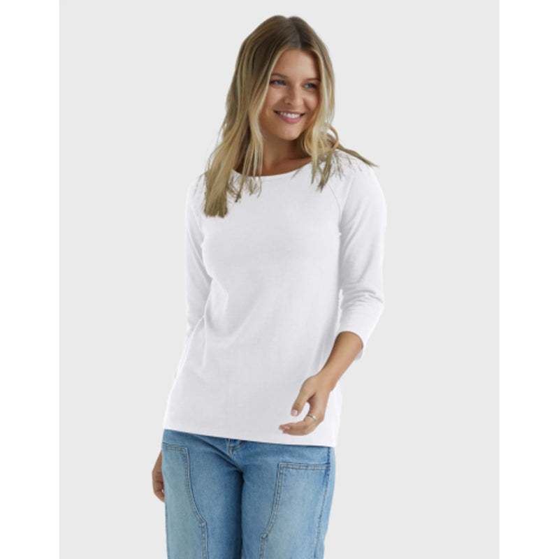 Hanes - Womens Raglan Sleeve T-Shirt