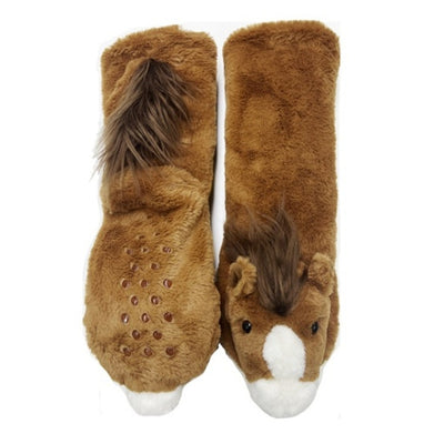 Oooh Yeah - Womens Horse Play Womens Plush Hugger Slippers