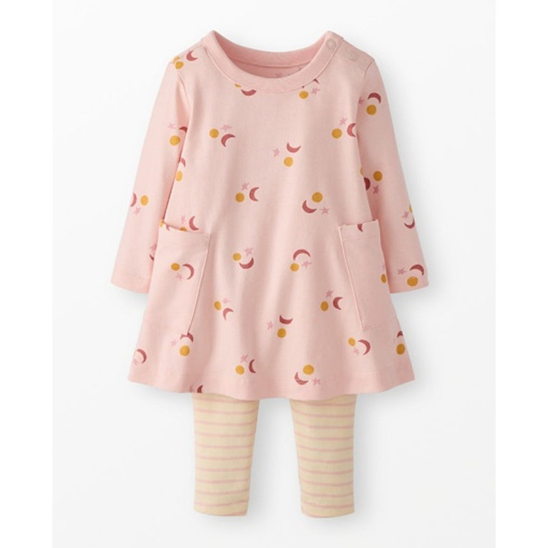 Hanna Andersson - Baby Long Sleeve Pocket Dress & Leggings Set