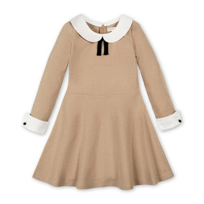 Hope & Henry - Girls French Look Ponte Dress with Bow