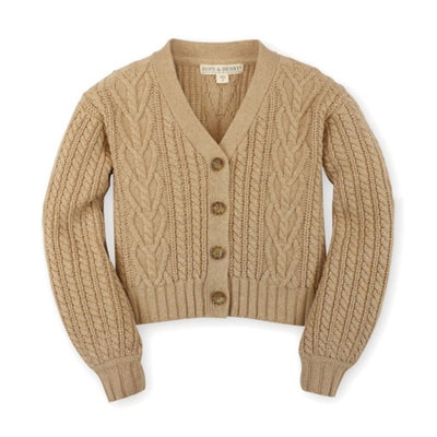 Hope & Henry - Girls Chunky Cable Cardigan