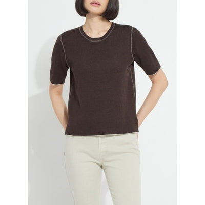 Lysse - Womens Odessa Reversible Knit Short Slv Tee
