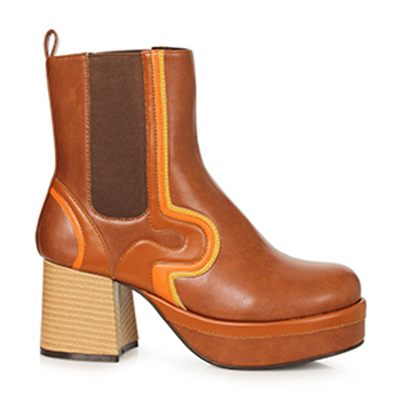Ellie Shoes - 3"Heel Men’S 70’S Calf Boot