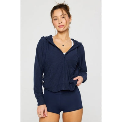 Fabletics - Womens Cloud Jersey Full Zip Hoodie