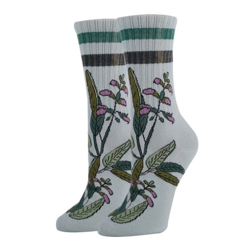 Oooh Yeah - Womens Sage Vibes-Athletic-Womens Crew Socks