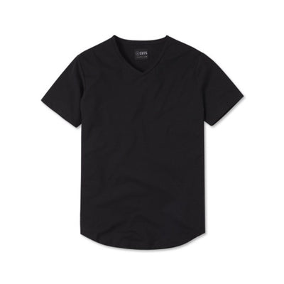 Cuts - Mens Ao V-Neck Curve-Hem Tee
