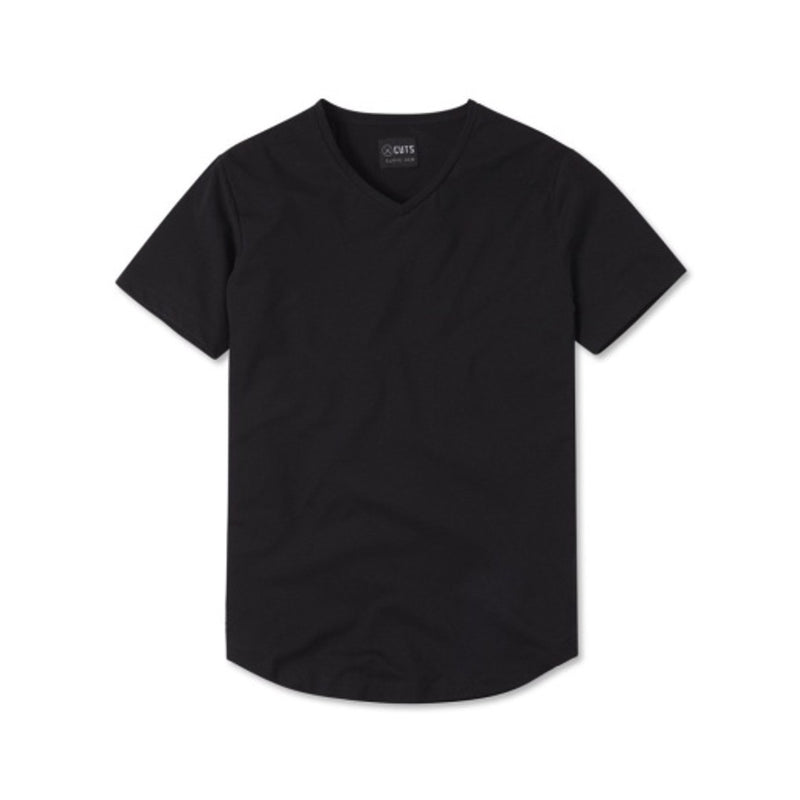 Cuts - Mens Ao V-Neck Curve-Hem Tee