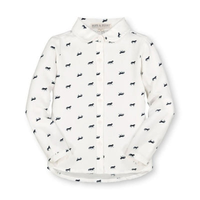 Hope & Henry - Girls Peter Pan Collar Top
