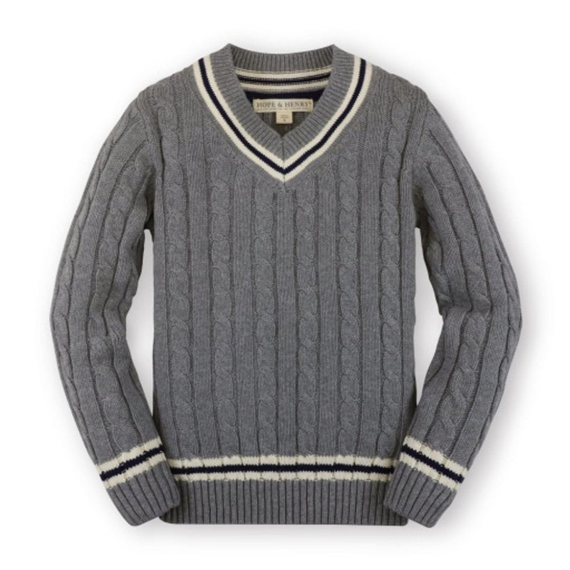Hope & Henry - Boys V-Neck Cricket Sweater