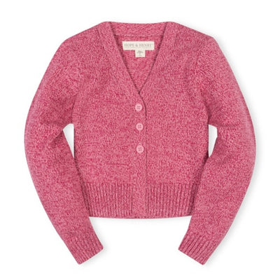 Hope & Henry - Girls Organic V-Neck Cardigan