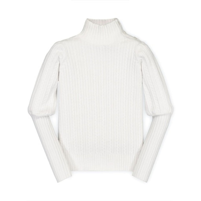 Hope & Henry - Girls Balloon Sleeve Turtleneck Sweater