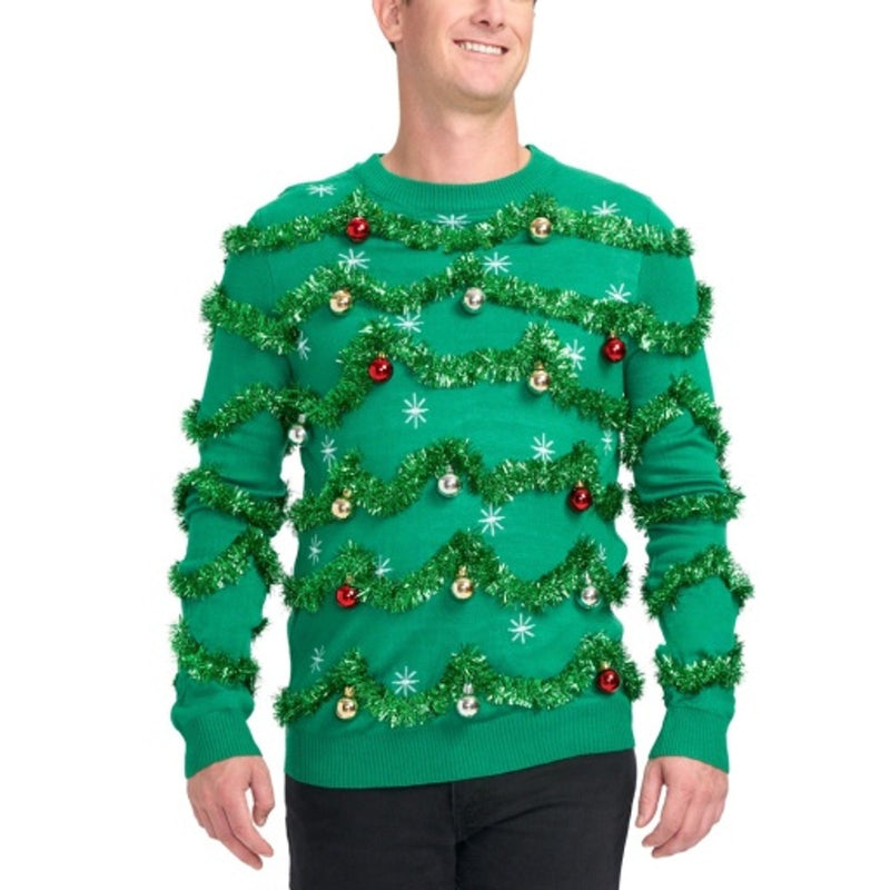 Tipsy Elves - Mens Gaudy Garland Sweater