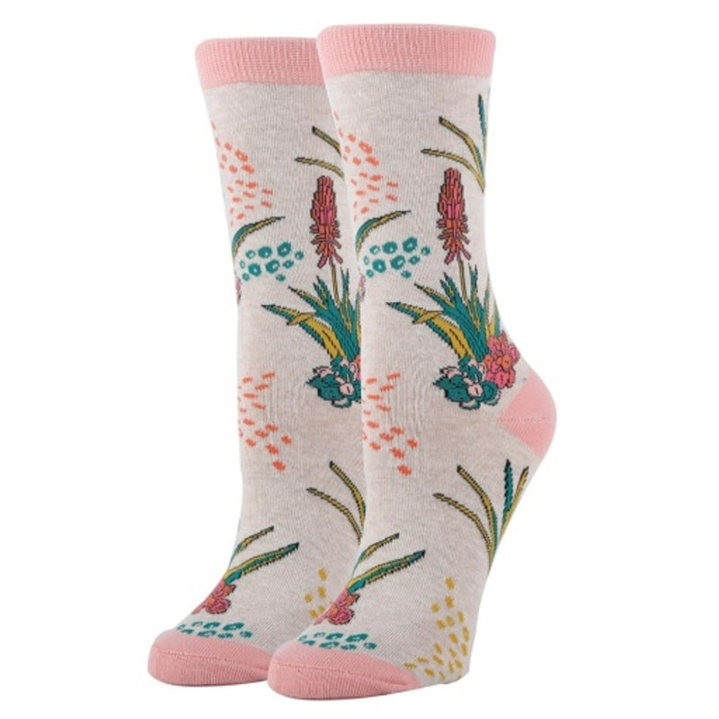 Oooh Yeah - Womens Aloe Vera-Novelty-Womens Crew Socks