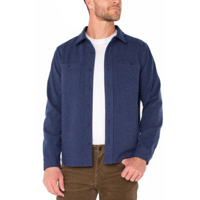 Liverpool Los Angeles - Mens Knit L/S Button Up Shirt