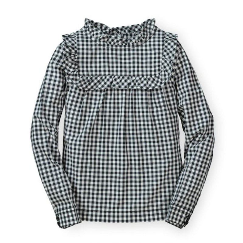 Hope & Henry - Girls Ruffle Yoke Blouse