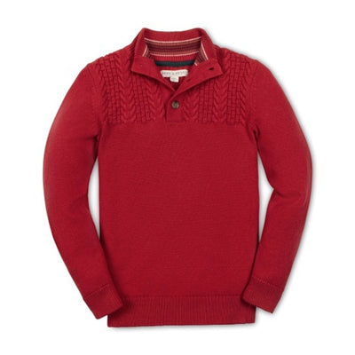 Hope & Henry - Boys Organic Mock Neck Sweater
