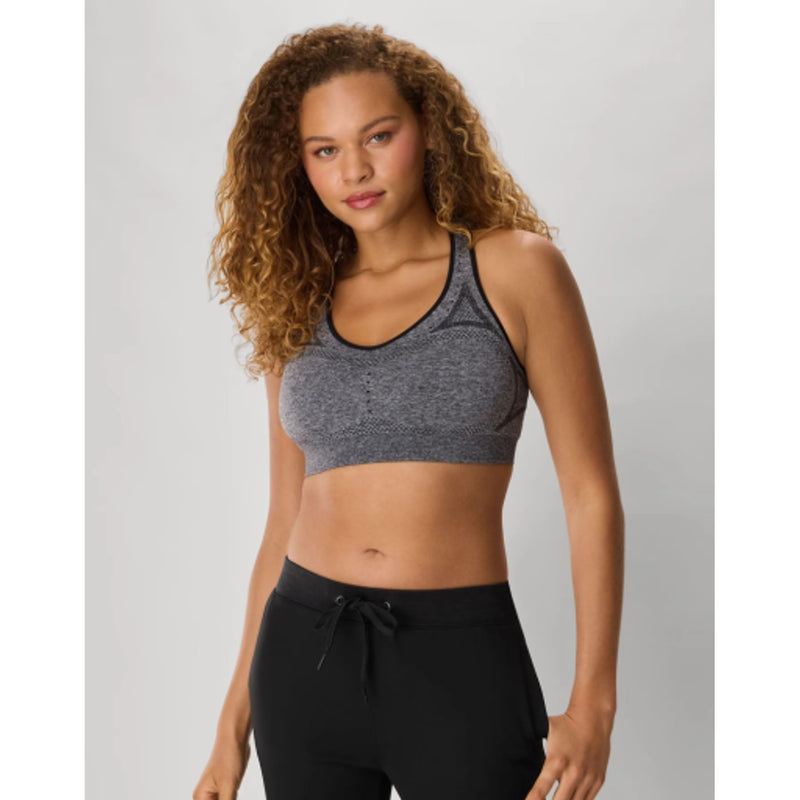Hanes - Womens Sport Womens Seamless Racerback Sports Bra