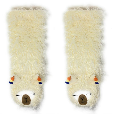 Oooh Yeah - Womens Sherpa Sock-Llama Llama