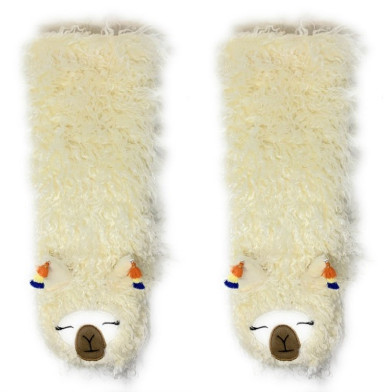 Oooh Yeah - Womens Sherpa Sock-Llama Llama