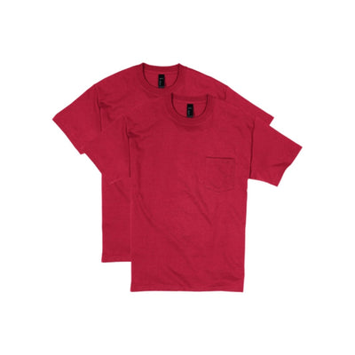 Hanes - Unisex Beefy-T Unisex Pocket T-Shirt Value 2-Pack