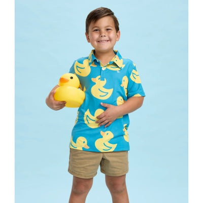 Tipsy Elves - Boys Toddler Boys Duckin' Around Golf Polo