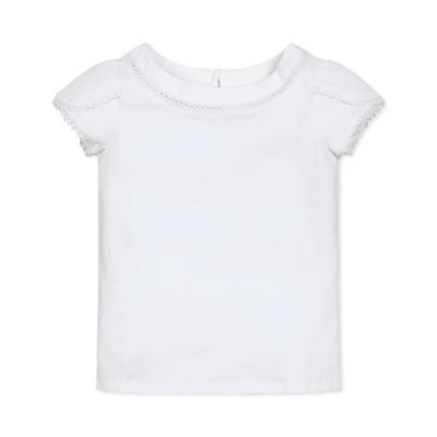 Hope & Henry - Girls Organic Knit Top with Tulip Sleeves