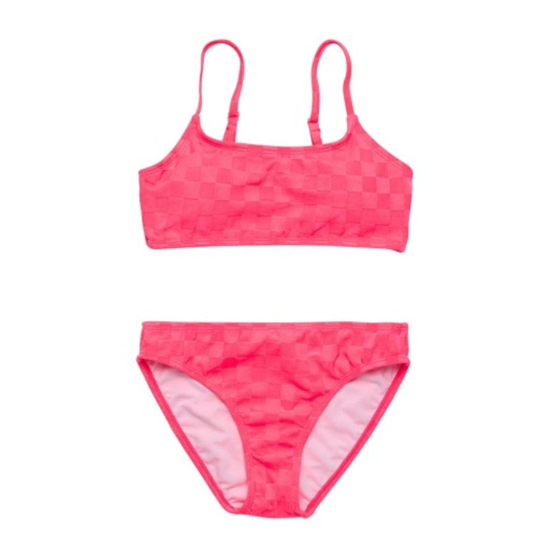 Snapper Rock - Girls Check Me Out Pink Teen Crop Bikini