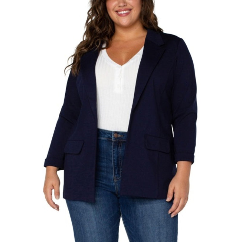 Liverpool Los Angeles - Womens Boyfriend Blazer with Princess Darts