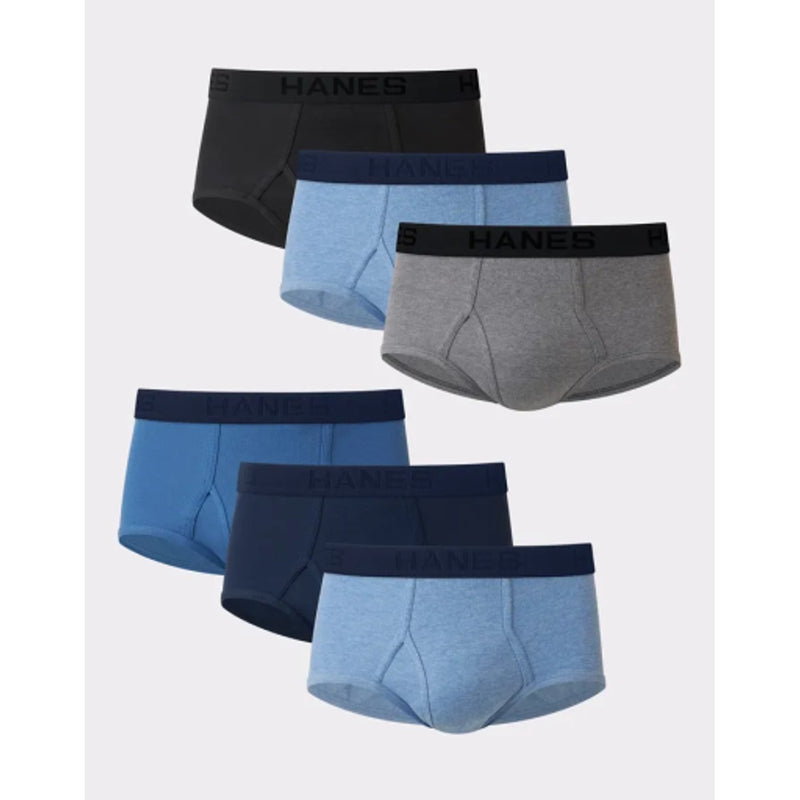 Hanes - Mens Ultimate Big Men’S Brief Underwear Assorted Solids 6-Pack (Big & Tall Sizes)