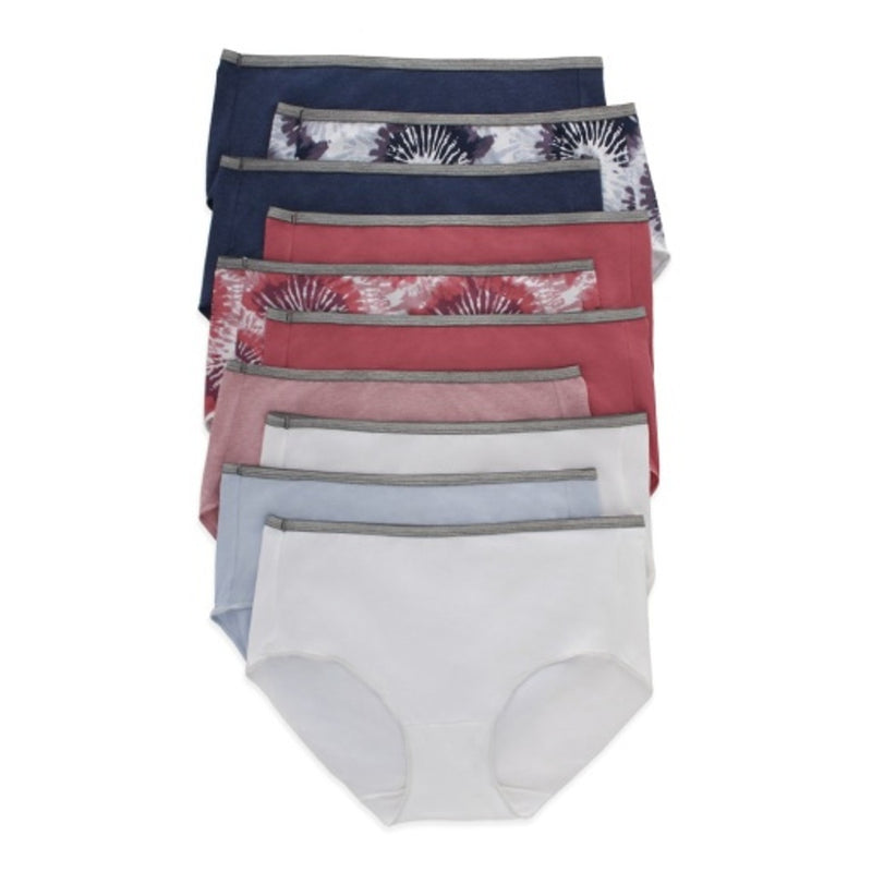 Hanes - Womens Breathable Stretch Cotton Brief Underwear 10-Pack