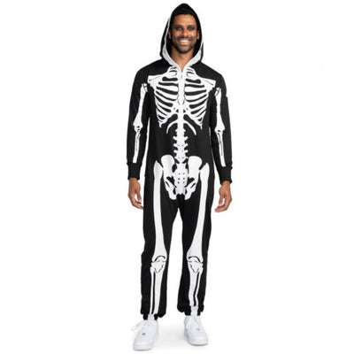 Tipsy Elves - Mens Skeleton Costume Jumpsuit