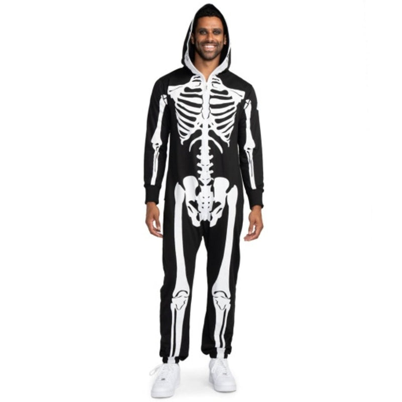 Tipsy Elves - Mens Skeleton Costume Jumpsuit