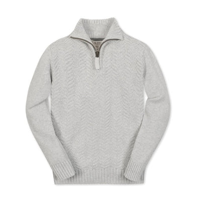 Hope & Henry - Boys Organic Half Zip Cable Sweater