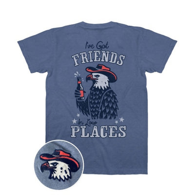 Tipsy Elves - Mens Low Places Eagle Tee