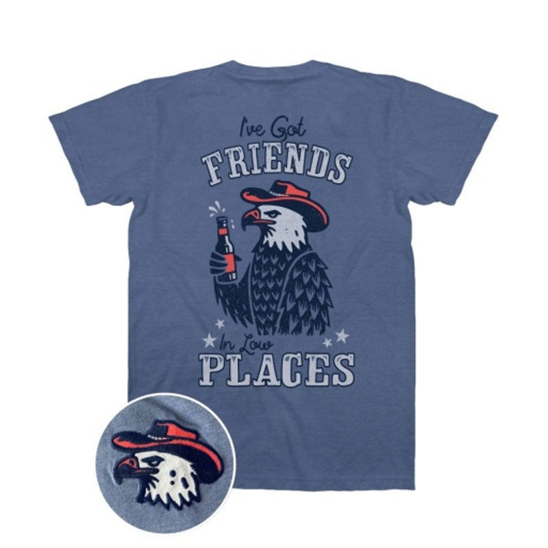 Tipsy Elves - Mens Low Places Eagle Tee