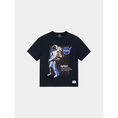 Alpha Industries - Mens Essential Relaxed Fit Tee (Nasa Astronaut)