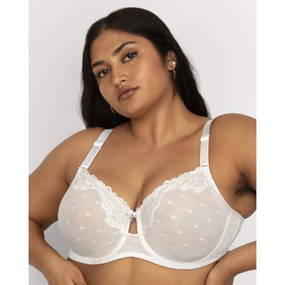 Ariela - Womens Sheer Whisper Full Coverage Unlined Underwire Bra