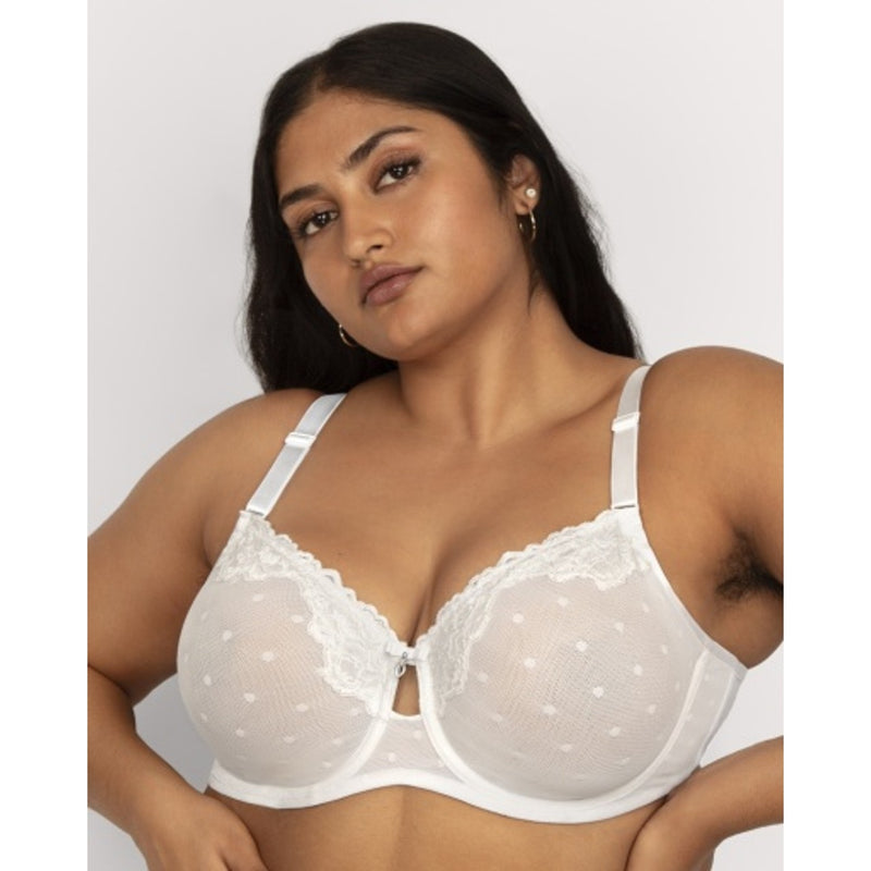 Ariela - Womens Sheer Whisper Full Coverage Unlined Underwire Bra