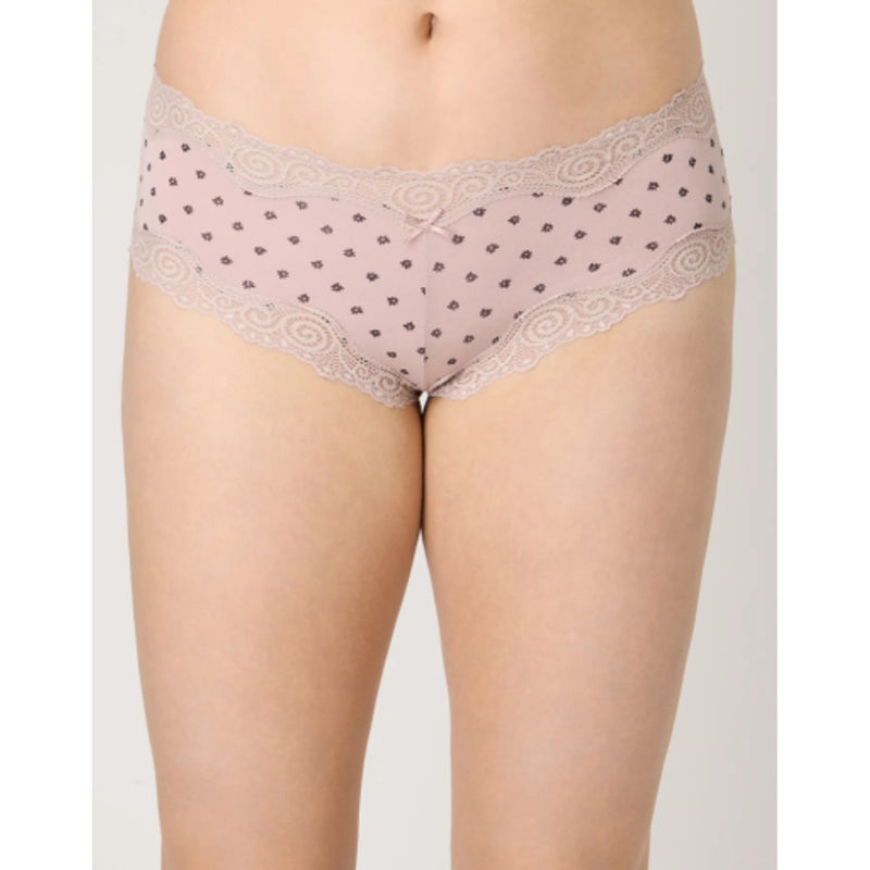 Hanes - Womens Maidenform Scalloped Lace Trim Cheeky Hipster