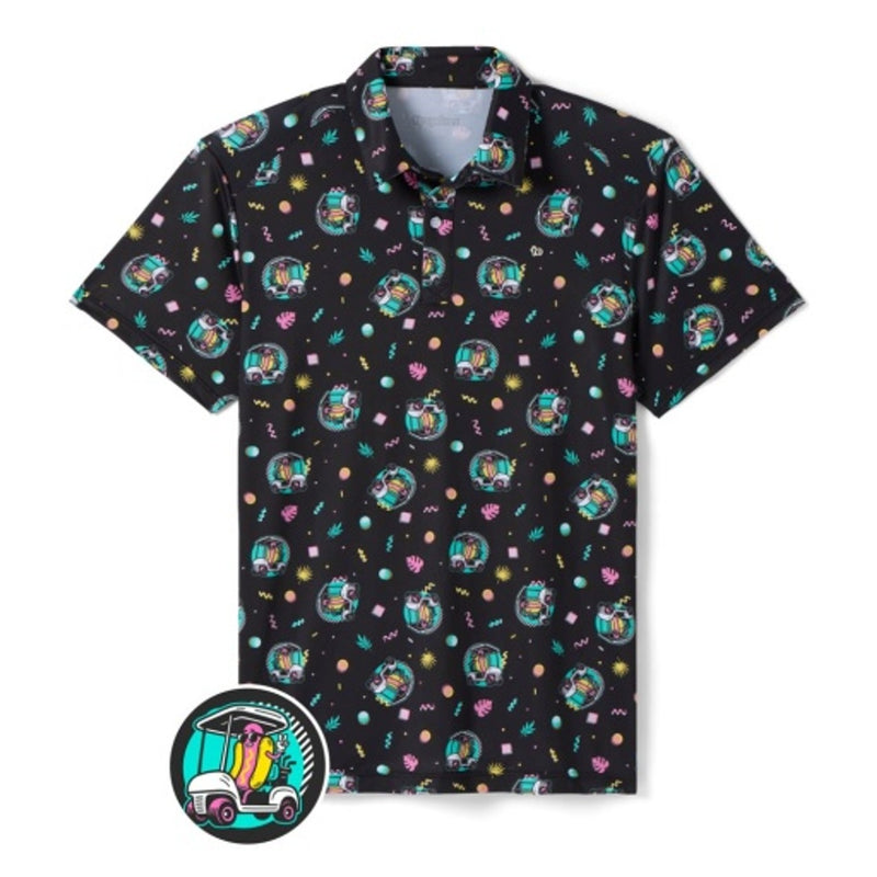 Tipsy Elves - Mens Cart Dog Golf Polo