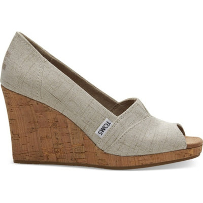 TOMS - Womens Classic Wedge Natural Crosshatch