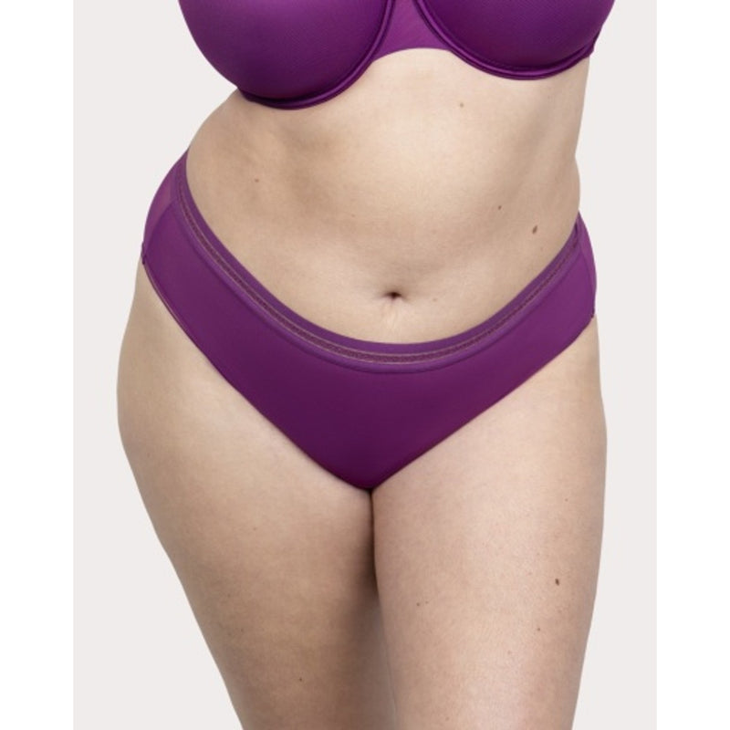 Ariela - Womens Sheer Mesh with Trim High Cut Brief