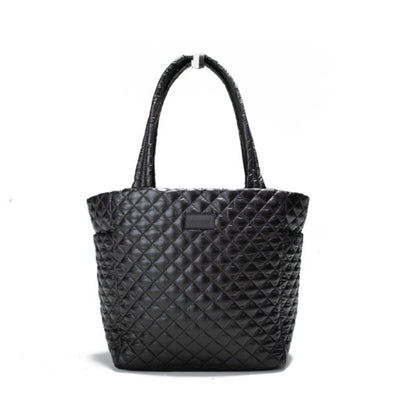 Thirty Three Threads - Unisex Naomi Tote Quilted Black