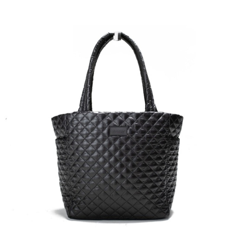 Thirty Three Threads - Unisex Naomi Tote Quilted Black